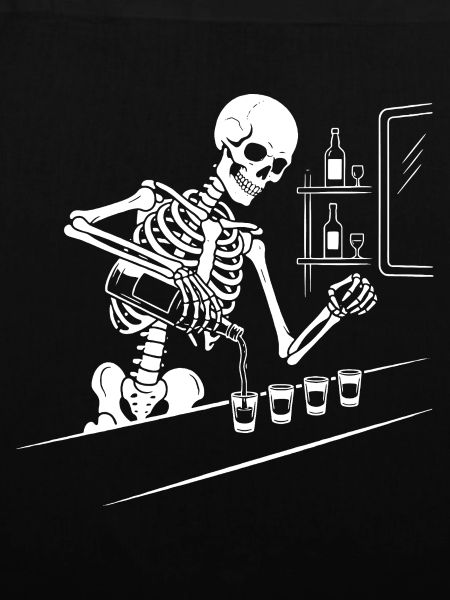 Skeleton Barkeeper Night Shots
