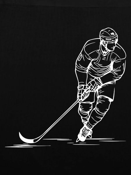 Eishockeyspieler Skizze