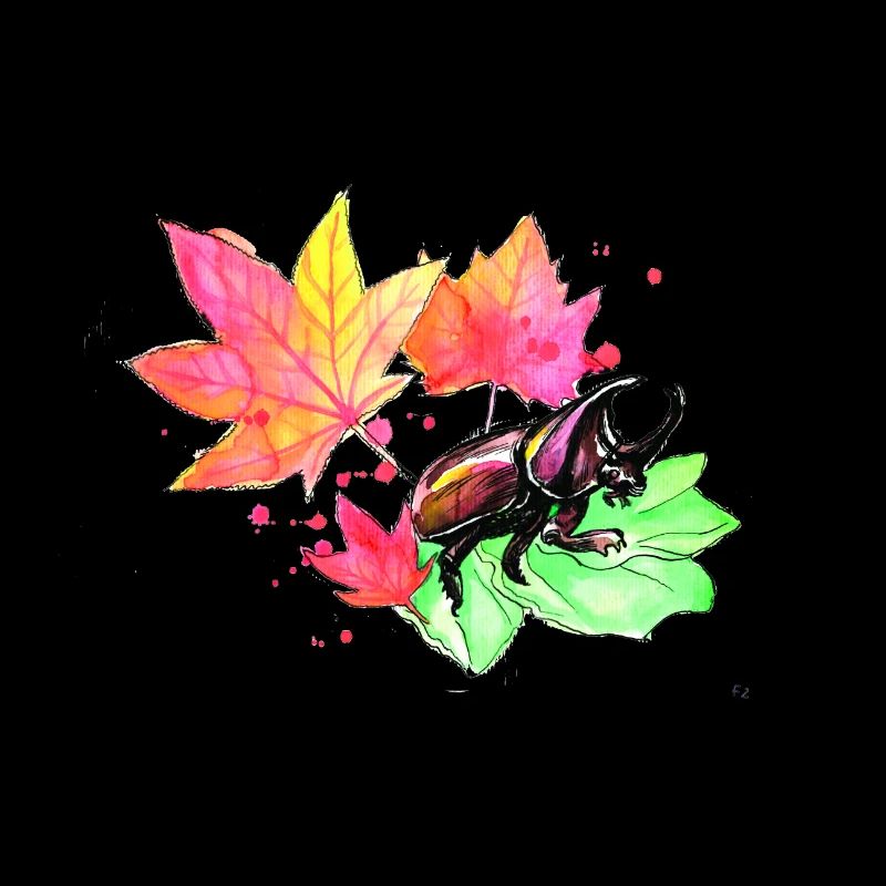 Hirschkäfer im Herbst