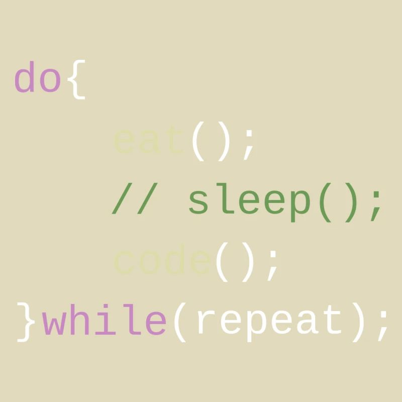 Eat Sleep Code Repeat - Code Design