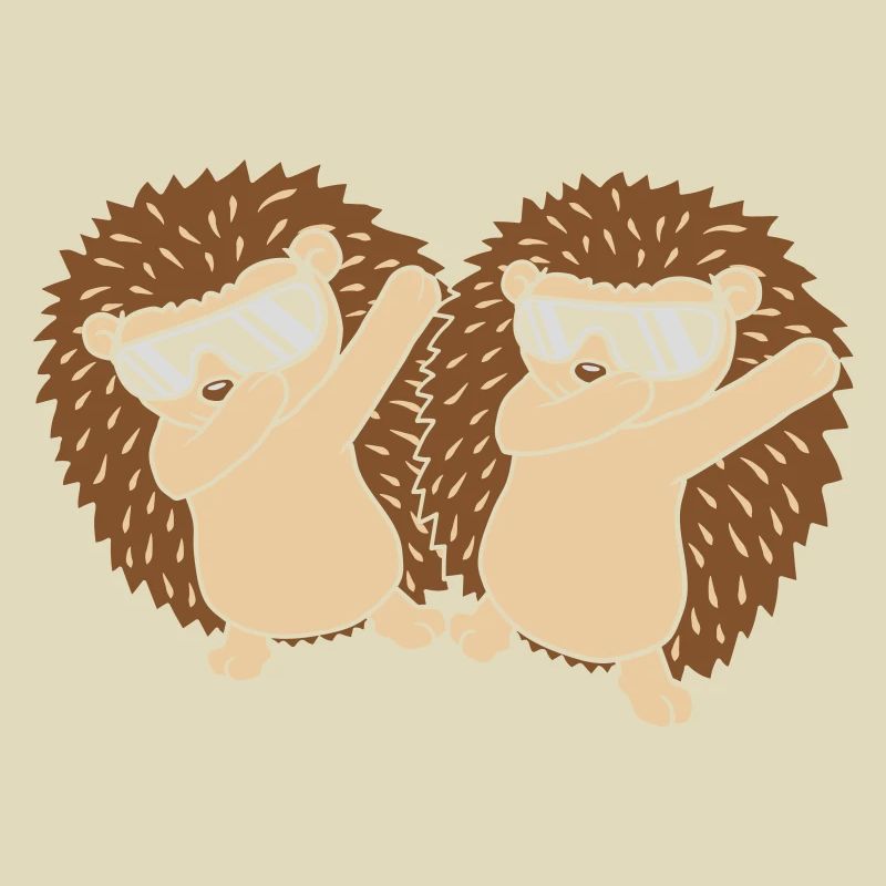 Amis Équipe dabbing Hedgehog