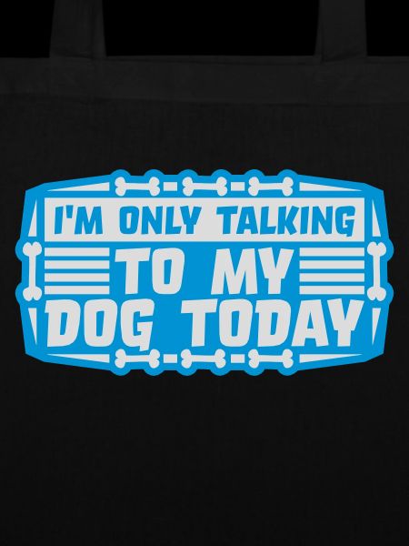 only talking to dog