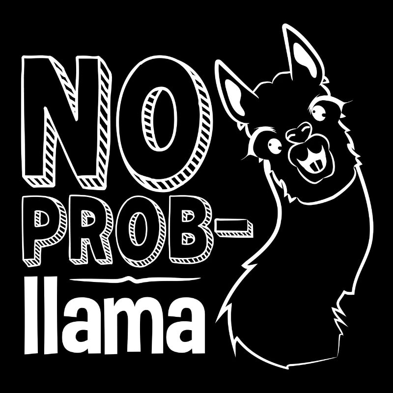Lama, Lama-Humor, kein Problem