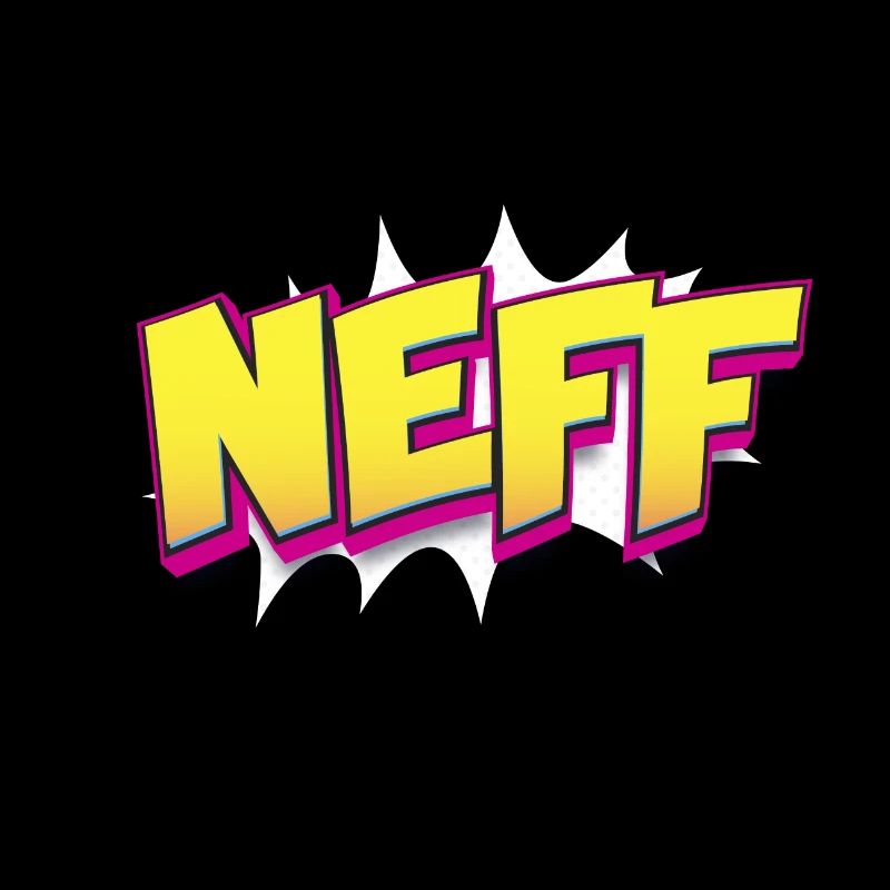 Neff Benutzerdefinierter Name Comic-Buch-Stil Pop Art, Neff