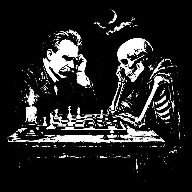 Nietzsche joue aux échecs avec Skeleton