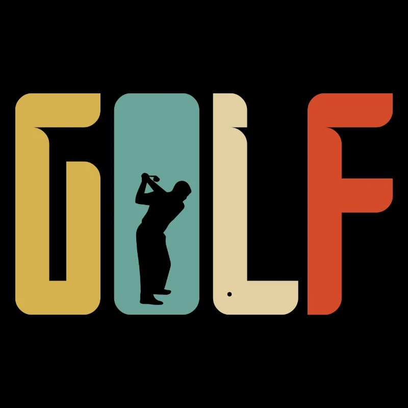 Golf Geschenk Retro Abschlag