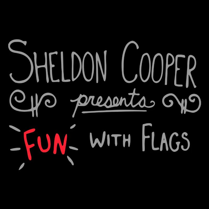 The Big Bang Theory S'amuser avec Drapeaux