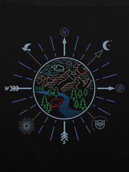Wildnis (Kompass, minimal)