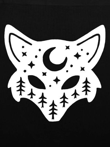 Weißes Fuchs-Totem der Natur