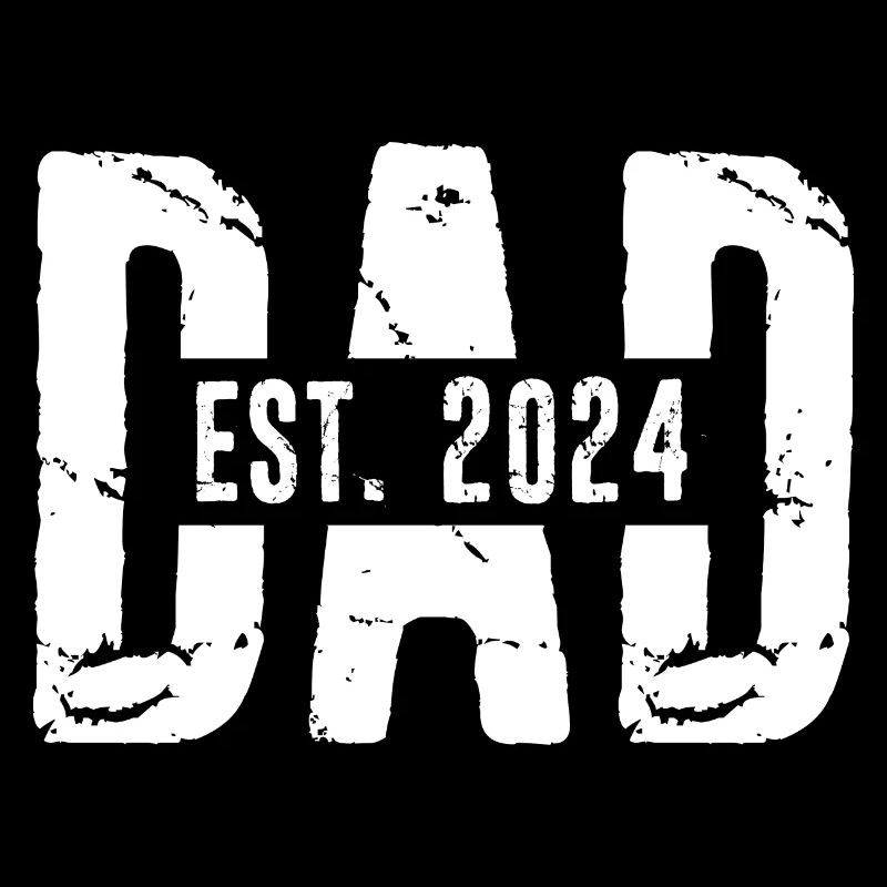 DAD est. 2024 Geschenk Papa werdender Vater 2024 V