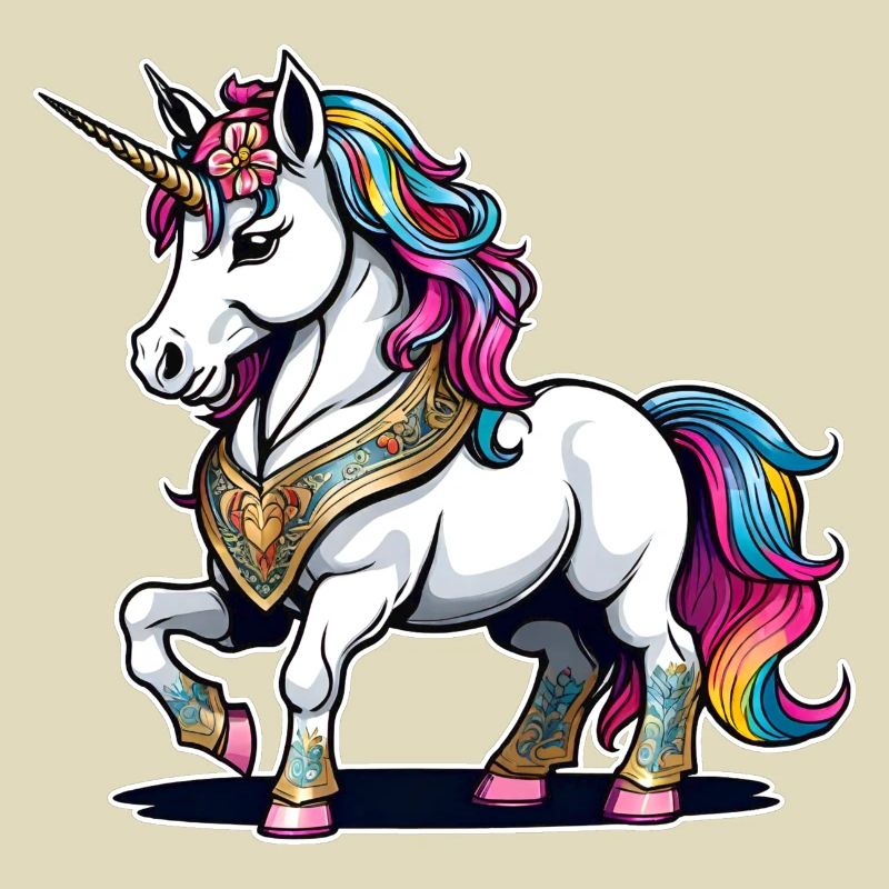 Regenbogen Einhorn