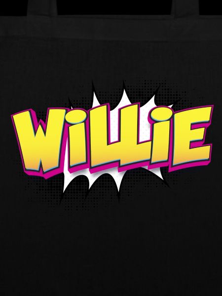 Willie Benutzerdefinierter Name Comic-Stil Pop-Art,