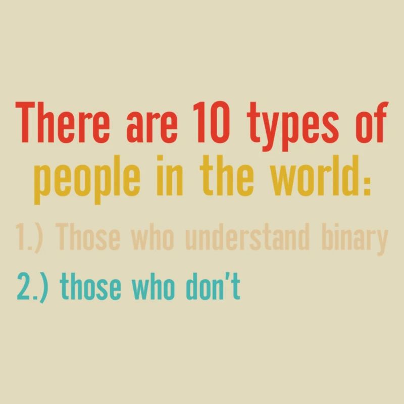 Ten Types Of People Understand Binary Math Teacher