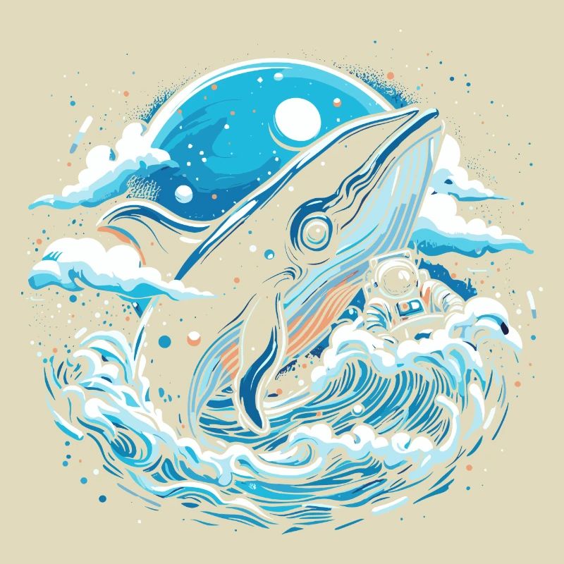 Imagination de baleine de l’espace