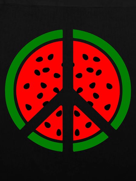 Wassermelone peace symbol