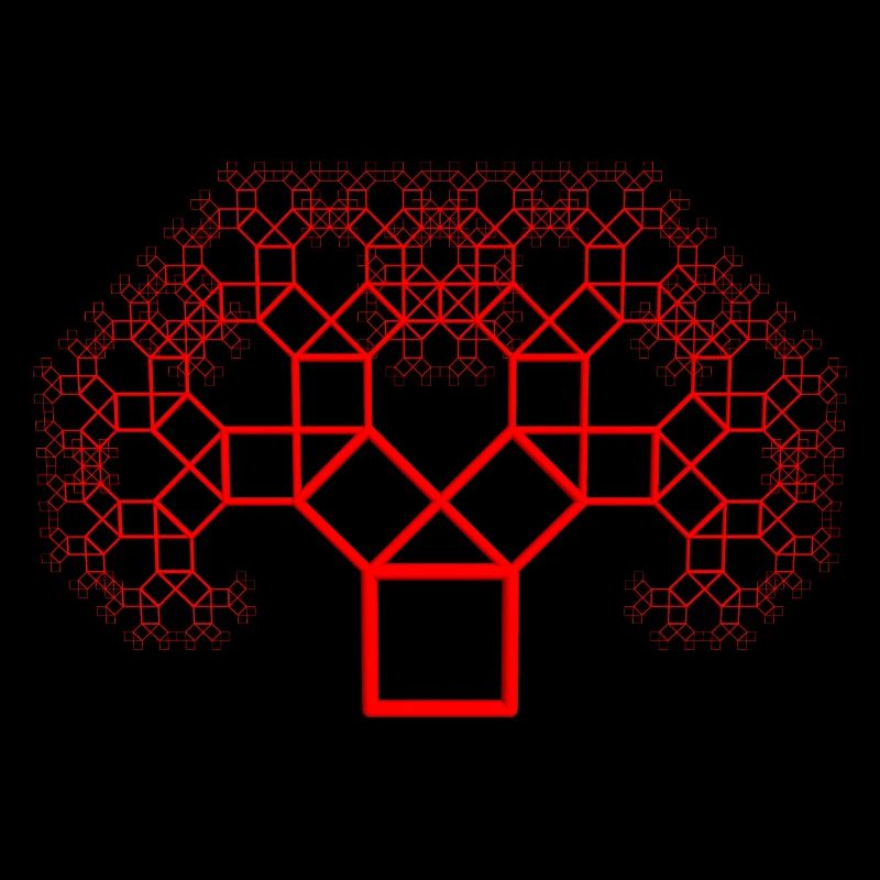 Pythagorasbaum rot