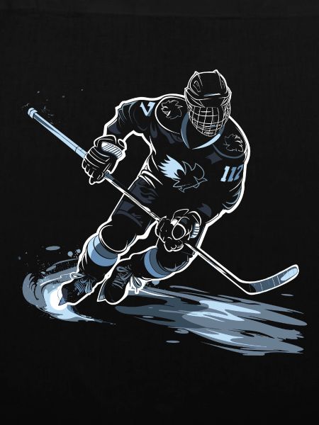 Eishockeyspieler Zeichnung