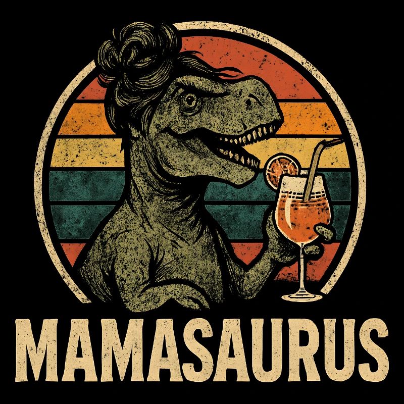 Mamasaurus Mama Mutter Geschenkidee Humor Lustig