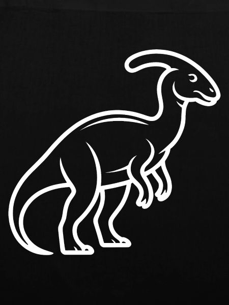 Dino-Linienkunst Silhouette
