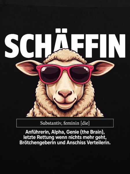 Schäffin Beste Chefin Teamleiterin Schaf