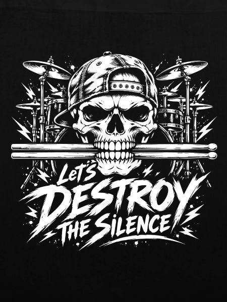 Drummer Skull Let’s Destroy The Silence