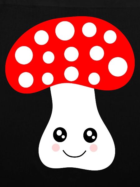 Kawaii, mushroom, toadstool