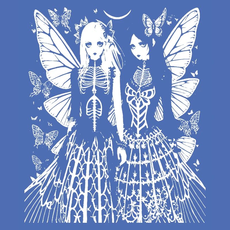 Fairycore Esthétique Squelette Fée Goth Gothique G