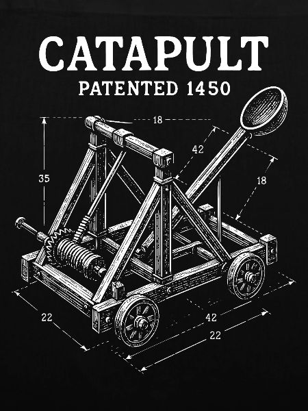 Catapult Mechanical Blueprint design