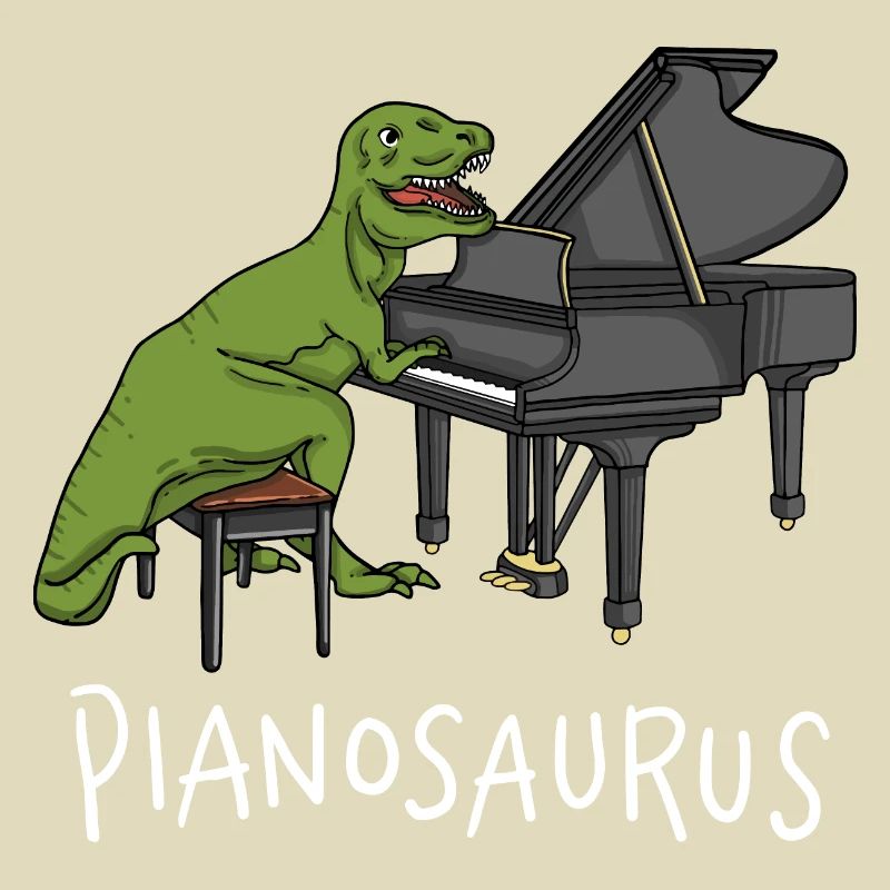 Pianosaurus Rex - Klavier, das Dinosaurier spielt