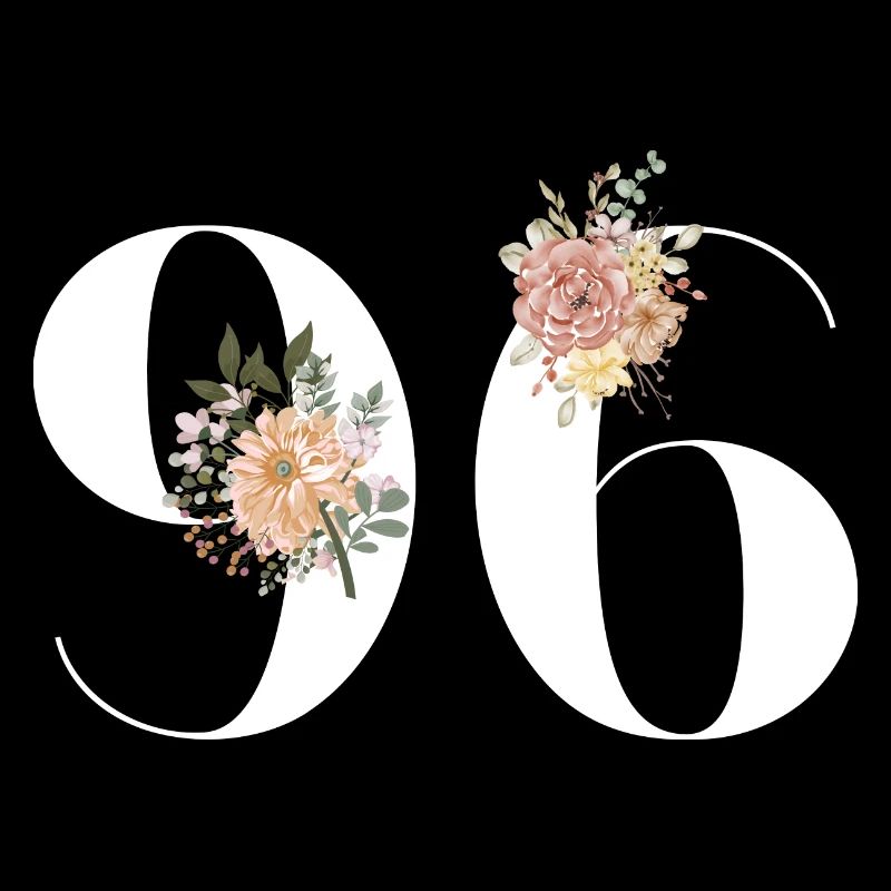 96e anniversaire fleuris (Cadeau de 96 ans)