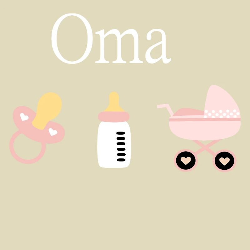 Oma 2023 Geburt Mädchen Vorlage personalisierbar