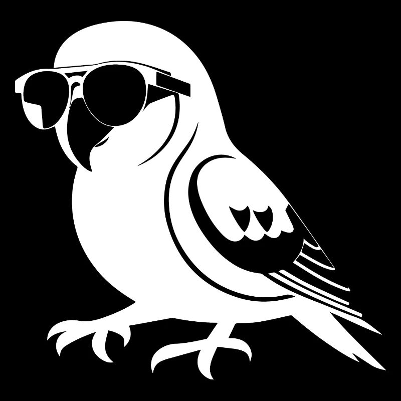 Lustiger Vogel mit Sonnenbrille Cool Bourke's Parak