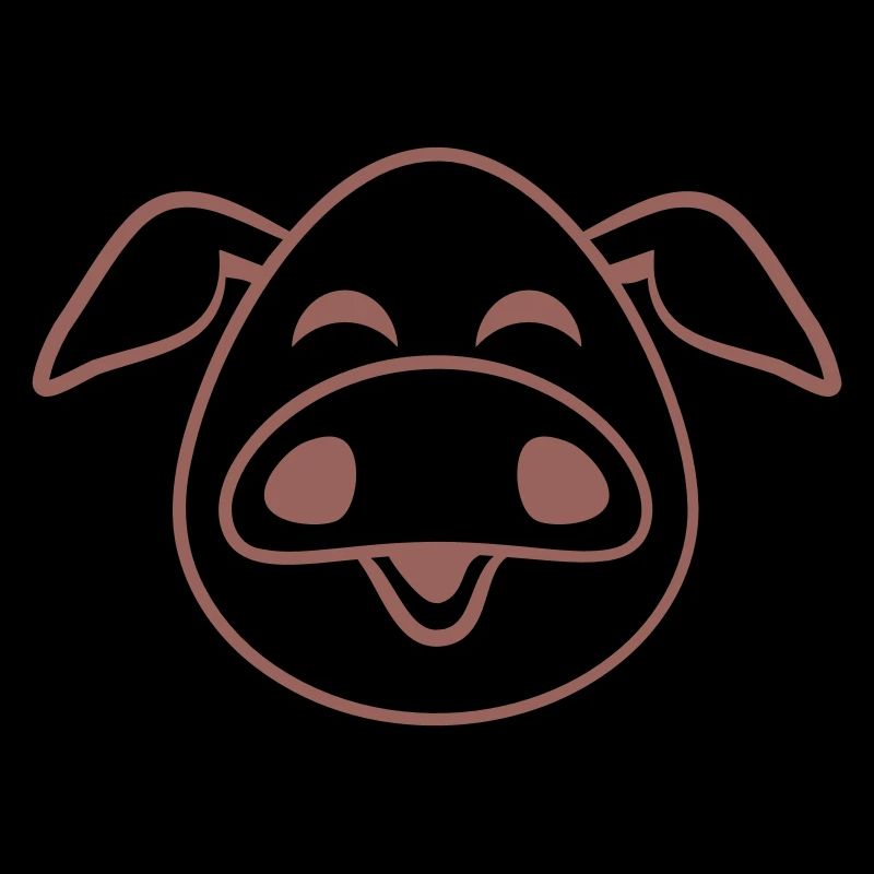 Visage De Cochon Animal Amour Petit Cochon Mignon