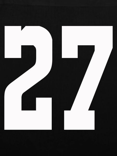 Ziffern 27 Kontrast-Design