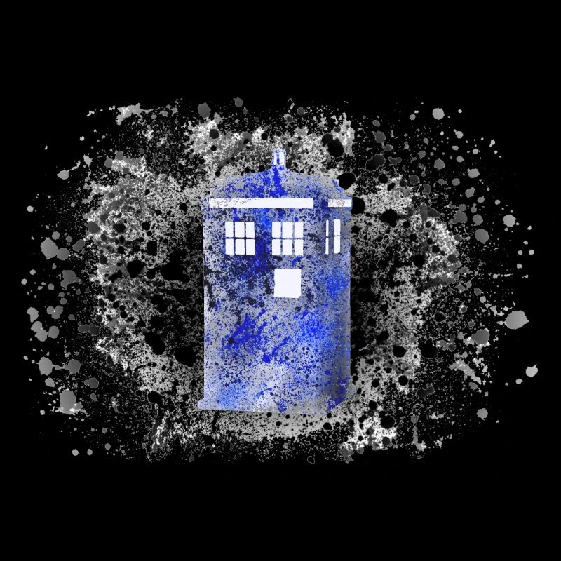 Tardis Paint Splatter