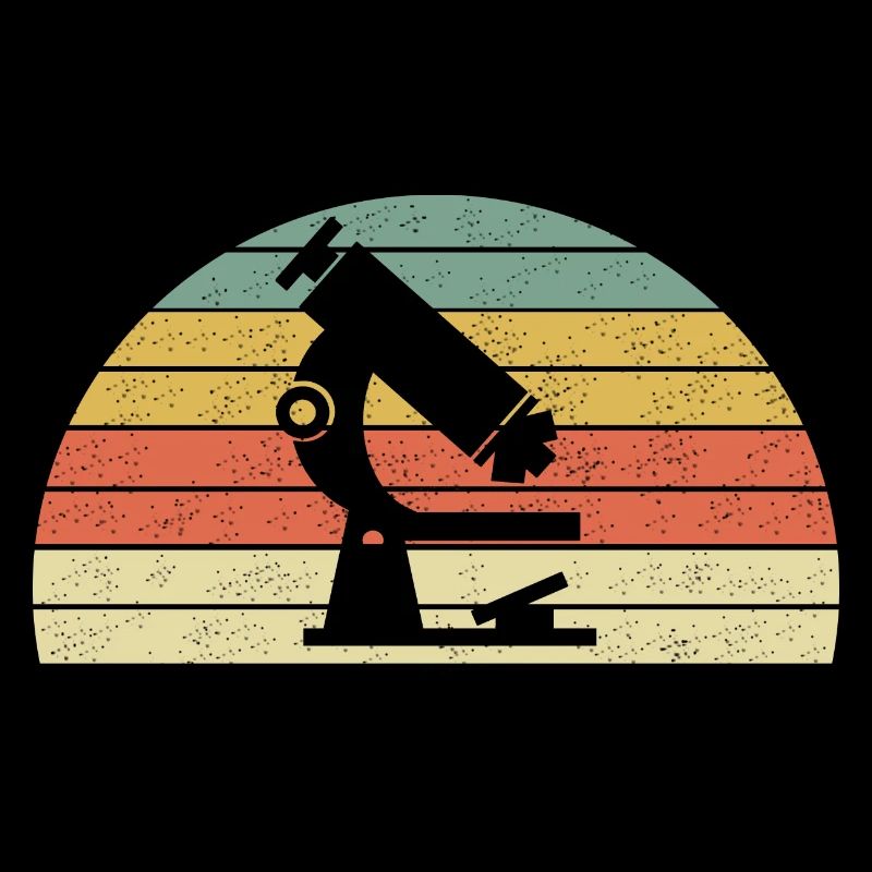 Laboratory shirt with microscope