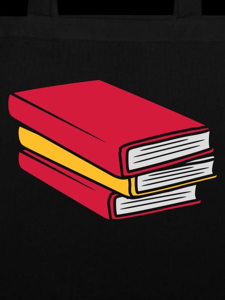 Design gestapelte Bücher Comic