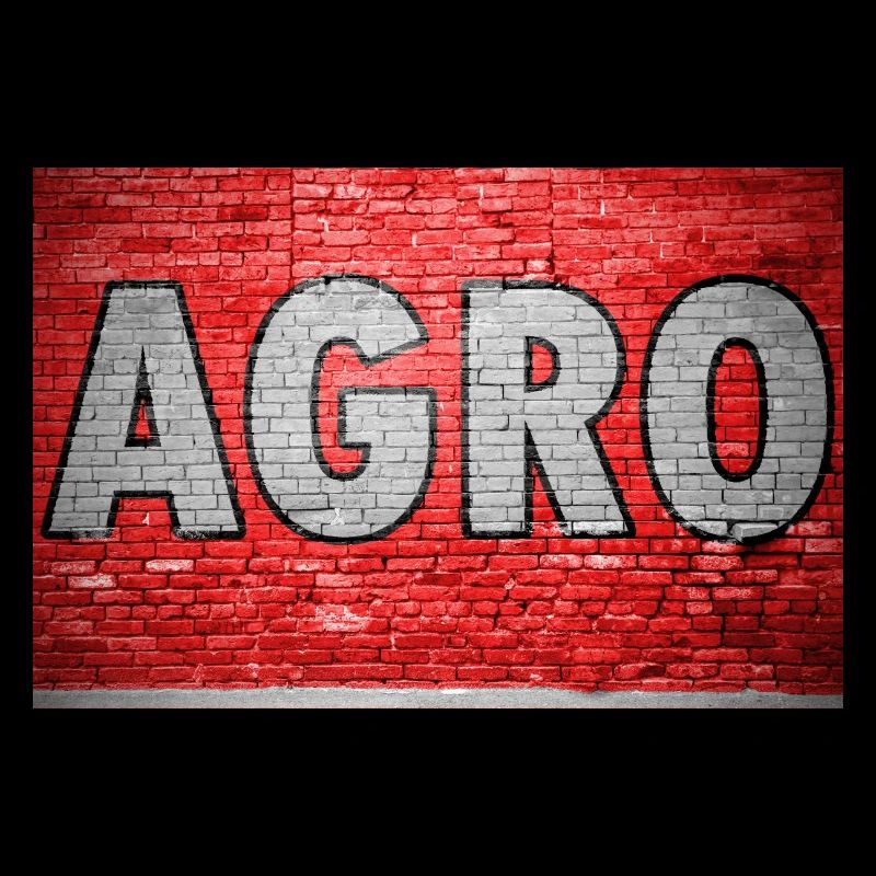 Agro Brick Wall Graffiti