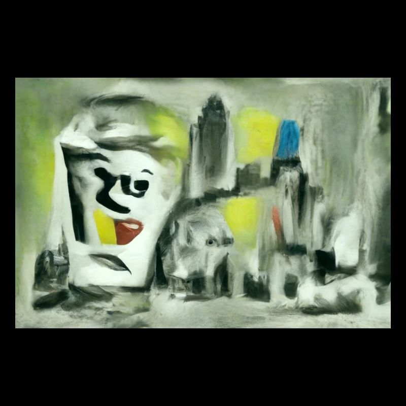 Abstaktes Bild -The City flows