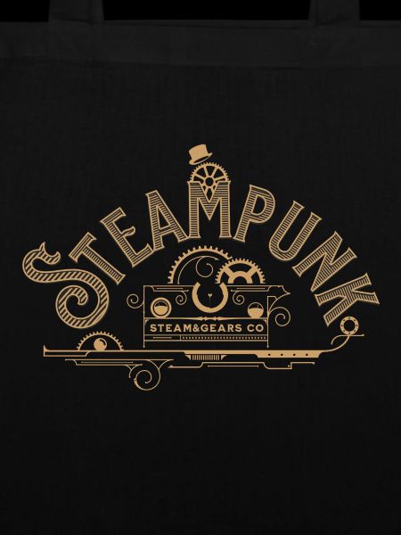 Steampunk Gears Gold Ornate