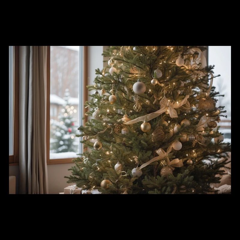 Ein Weihnachtsbaum mit Geschenken