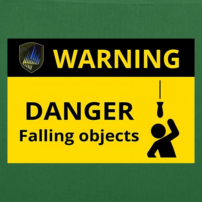 Danger falling objects