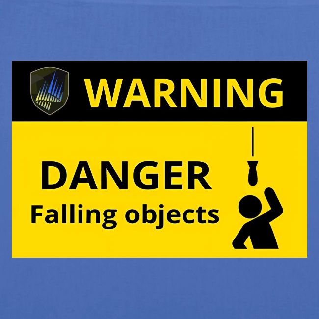 Danger falling objects