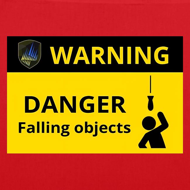 Danger falling objects