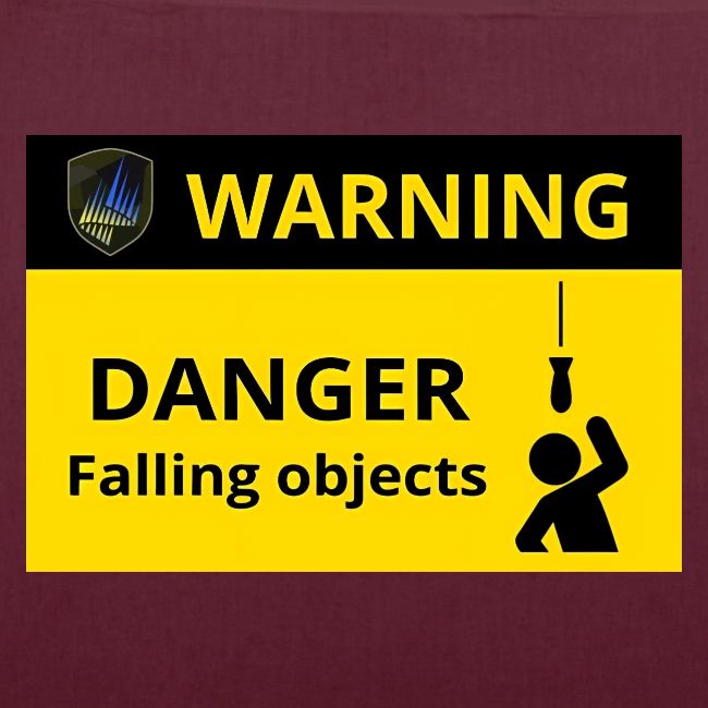 Danger falling objects