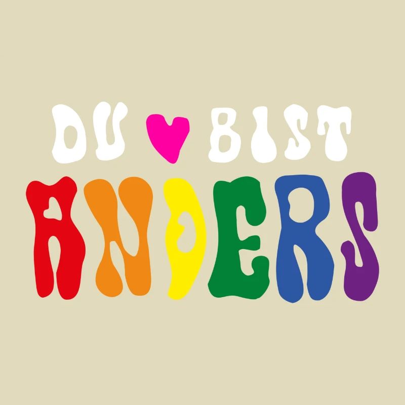 VOUS ÊTES DIFFÉRENT (Drapeau arc-en-ciel / LGBTQ)