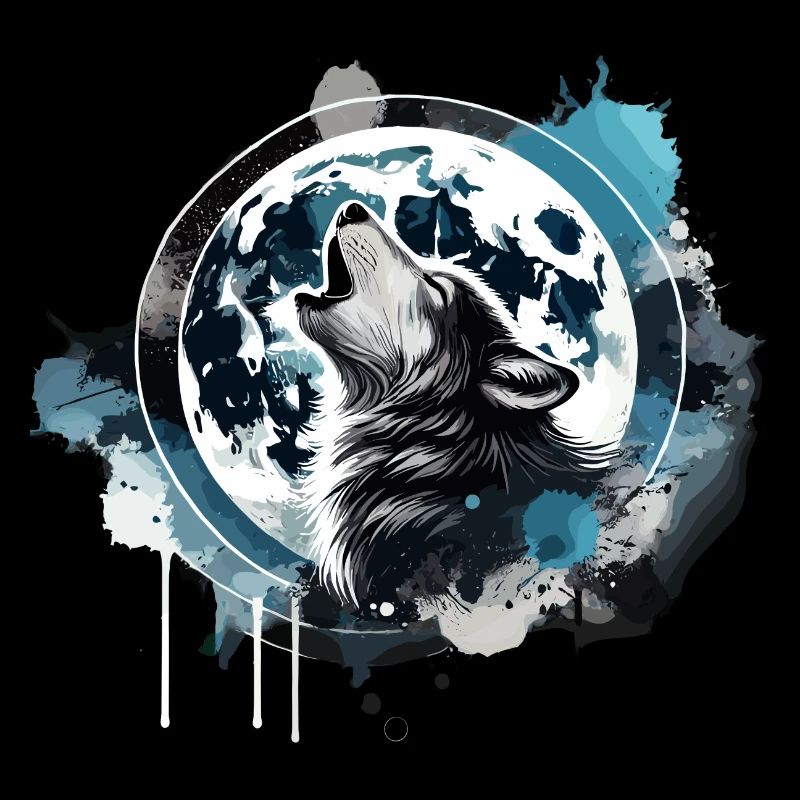 Heulender Wolf