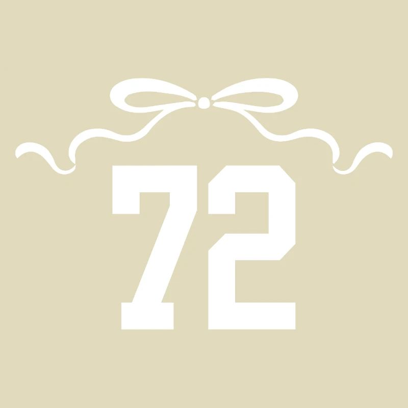 Nummer 72 Knoten - 72 Geburtstag