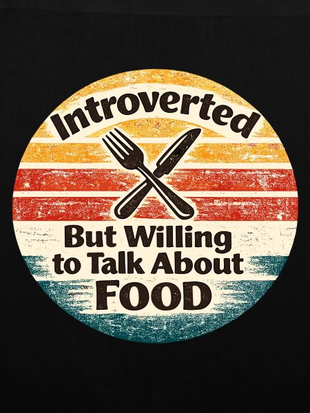 Introvertiert, aber redet gern über Essen