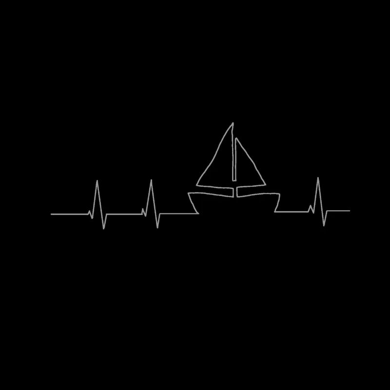 Herzschlag Segelboot